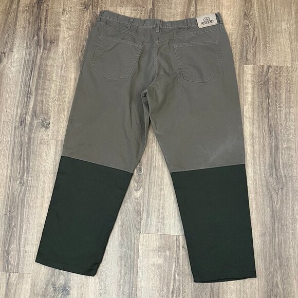 RedHead Olive Contrast Panelled Reinforced Duck Canvas Hunting Pants 42x30 - Picture 7 of 8